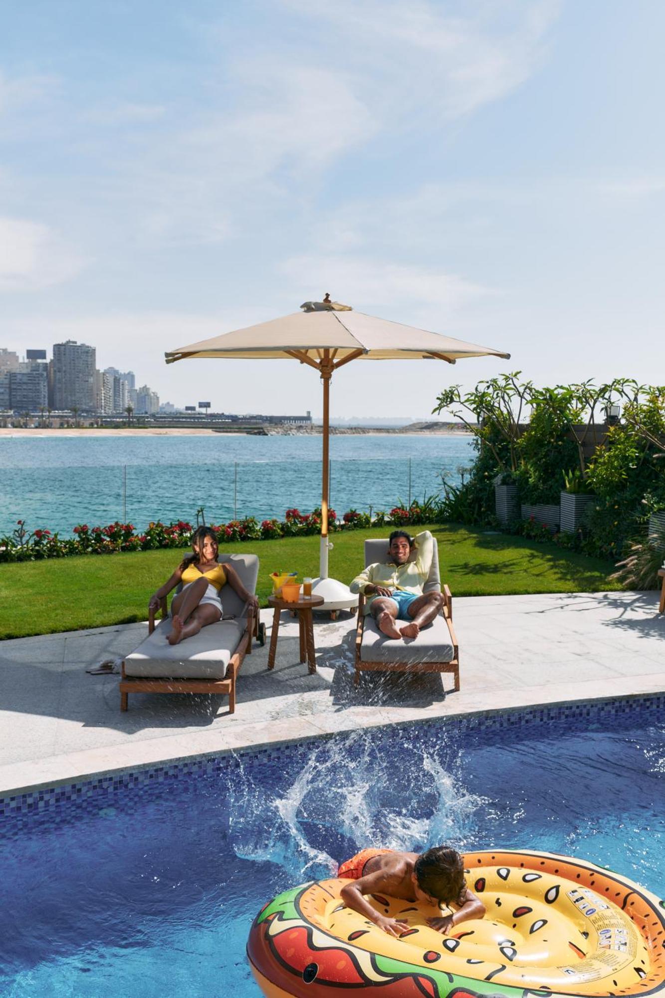 Four Seasons Hotel Alexandria At San Stefano Buitenkant foto The View